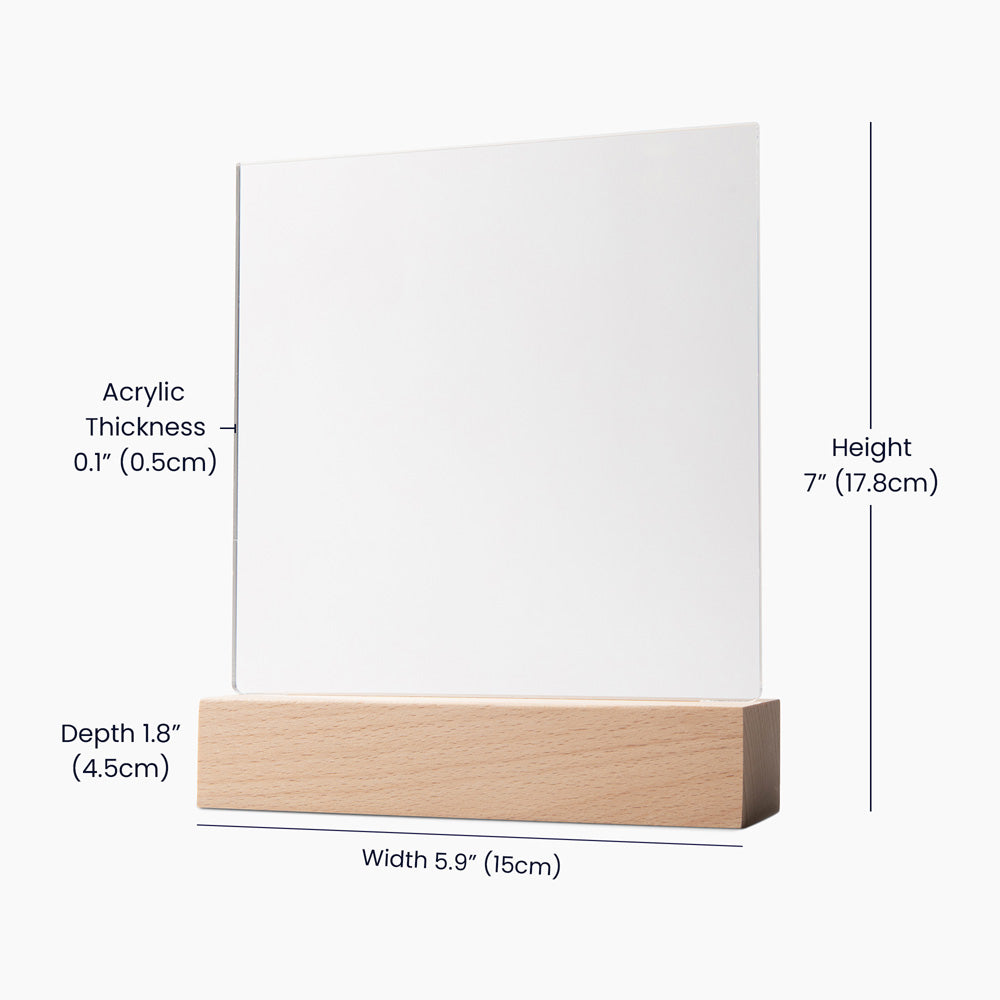 Measurement chart of a rectangular object with dimensions labeled