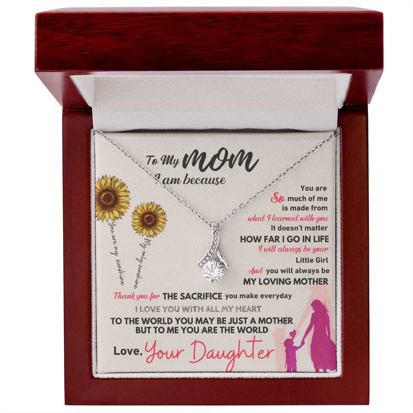 To my mom, thank you for everything