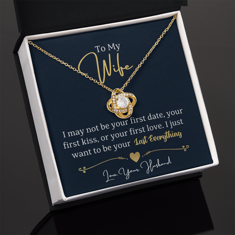 To My Wife Love Knot Necklace