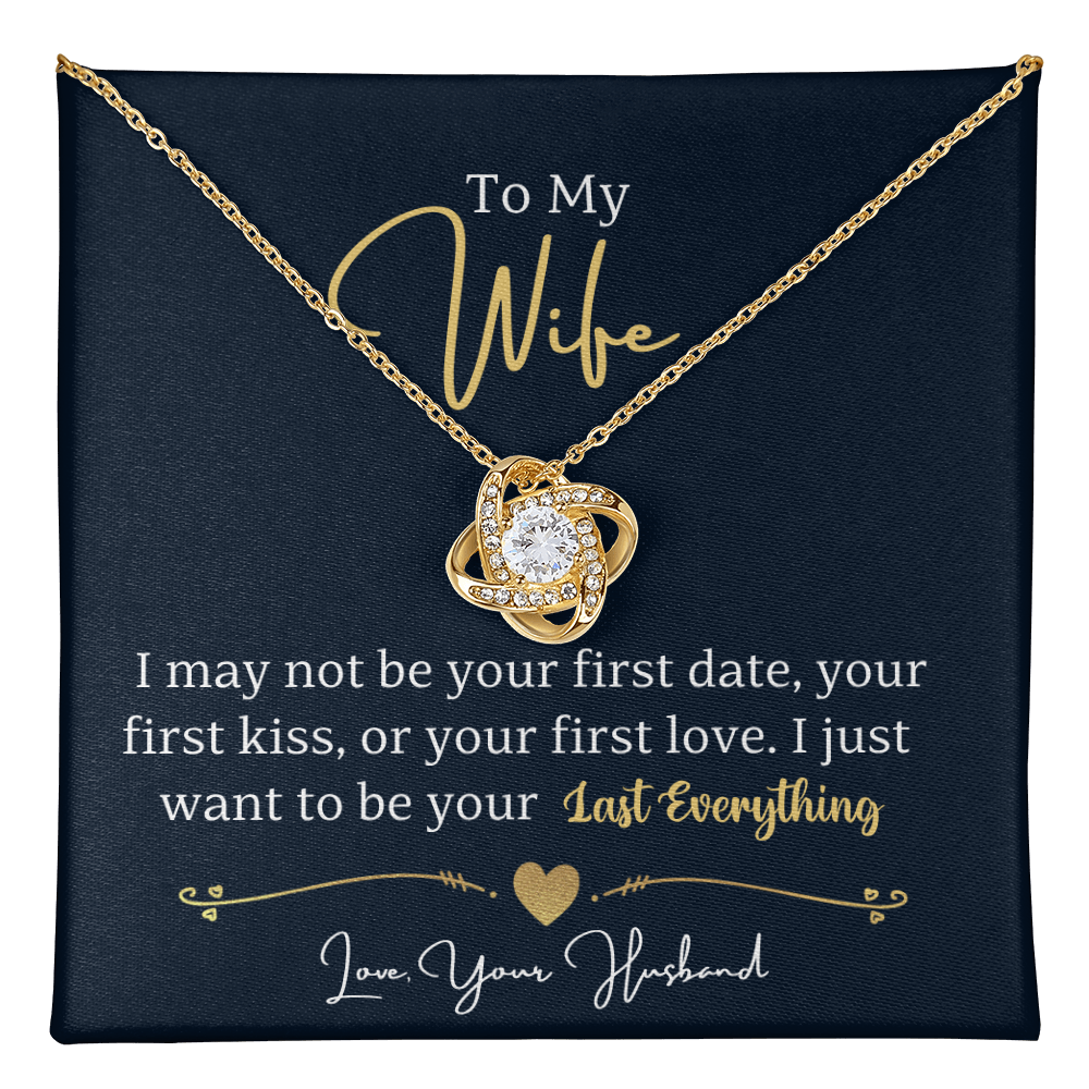 To My Wife Love Knot Necklace