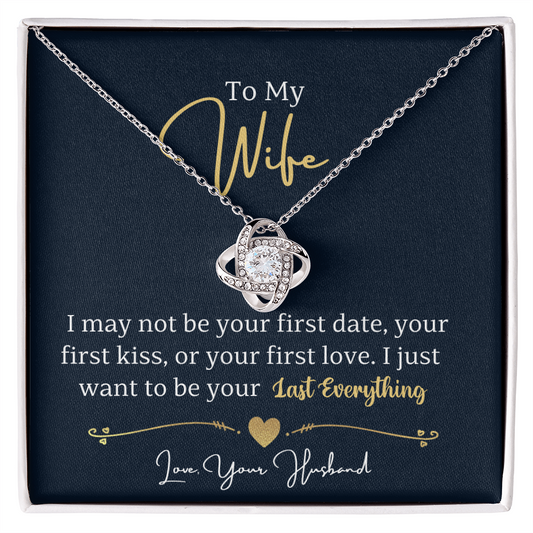 To My Wife Love Knot Necklace