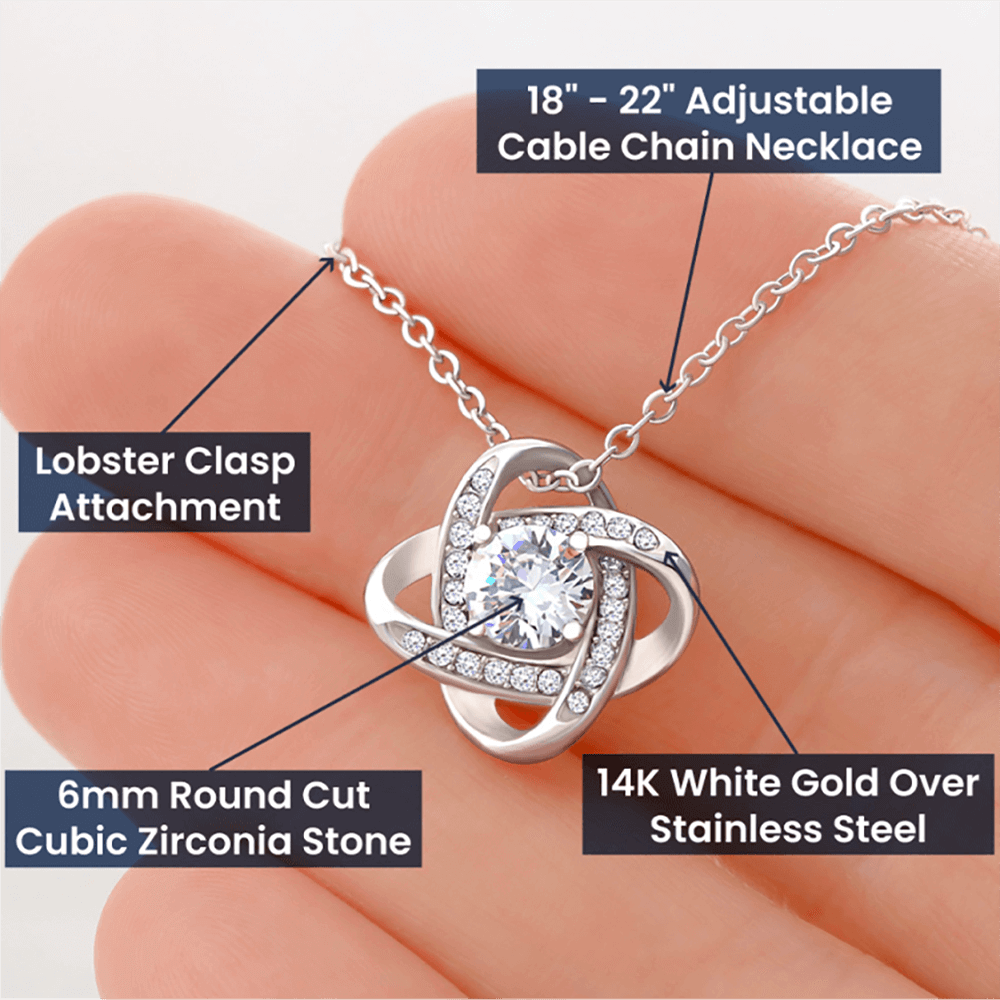 To My Wife Love Knot Necklace