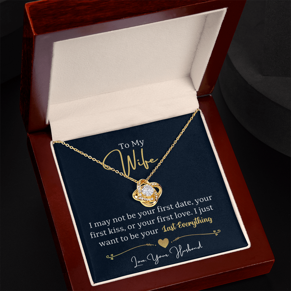 To My Wife Love Knot Necklace