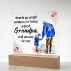 Acrylic Square Design - Grandpa